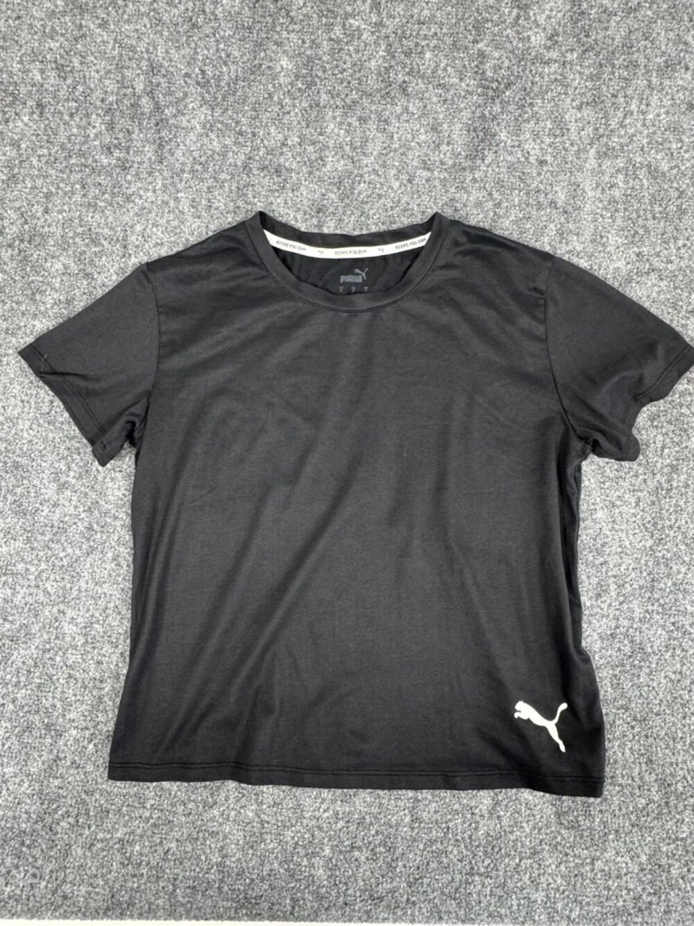 Puma Boxy Performance Training Tee Black Keeps You Dry Size S · UC-169